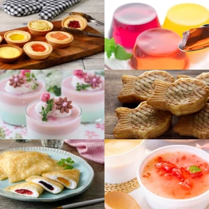 毎月届く給食デザートと当社人気の給食福箱の比較